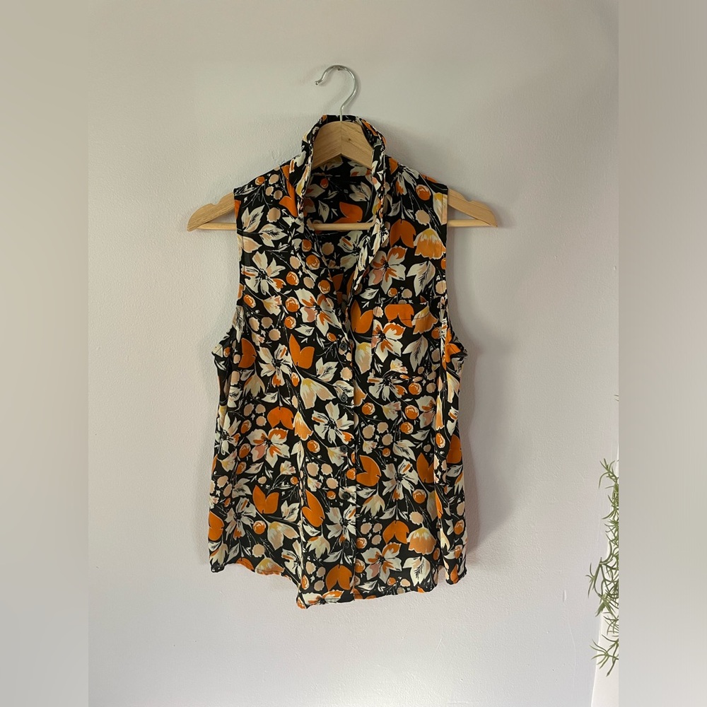 Who What Wear Floral Blouse